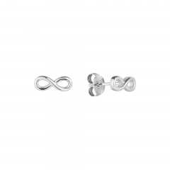 Strieborné náušnice nekonečno