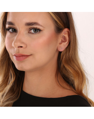 Strieborné náušnice mini srdiečka