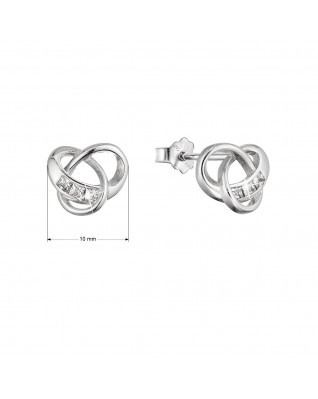 Strieborné náušnice so zirkónmi