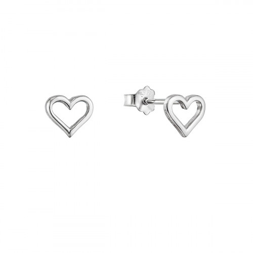 Strieborné náušnice malé srdiečka