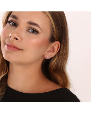 Strieborné náušnice hviezdičky