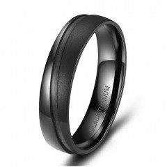 Pánsky snubný prsteň BLACK TITANIUM
