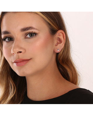 Strieborné náušnice malá placička