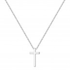 Oceľový náhrdelník s krížikom