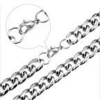 Pánska oceľová reťaz, hr. 10 mm