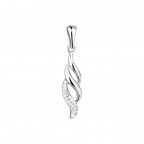Strieborný prívesok so zirkónmi vlnka