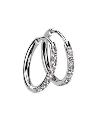 Oceľové náušnice - kruhy 13mm