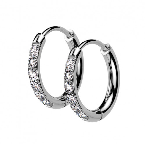 Oceľové náušnice - kruhy 13mm