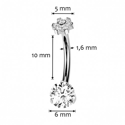 Piercing do pupku - TITAN