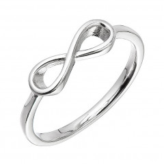 Strieborný prsteň nekonečno