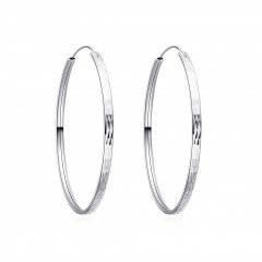 Strieborné náušnice kruhy 55 mm