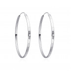 Strieborné náušnice kruhy 40 mm