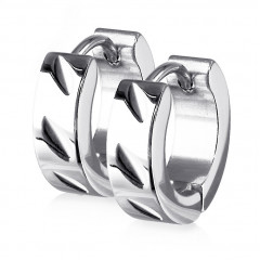 Oceľové náušnice - krúžky