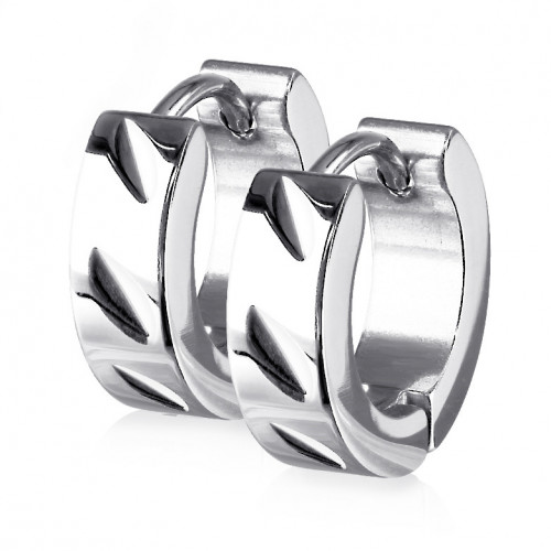 Oceľové náušnice - krúžky