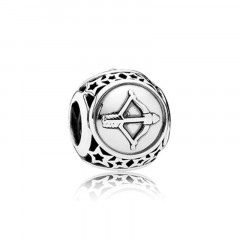 Strieborný prívesok korálek znamení strelec