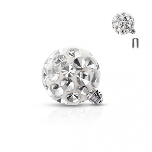 Náhradná gulička TITAN, závit 1,2 mm, farba číra