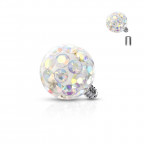 Náhradná gulička TITAN, závit 1,2 mm, farba dúhová