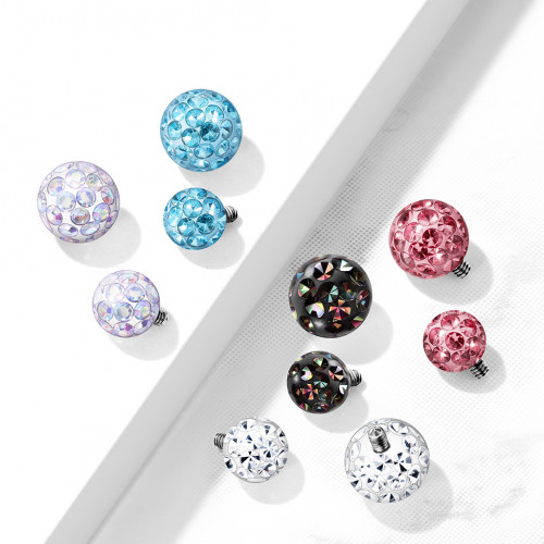 Náhradná gulička TITAN, závit 1,2 mm, farba Vitrail Medium