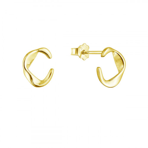 Pozlátené strieborné náušnice