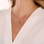 Strieborný prívesok snehová vločka