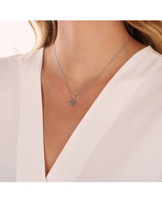 Strieborný prívesok snehová vločka