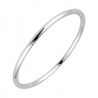 Minimalistický strieborný prsteň krúžok