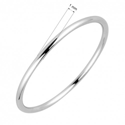 Minimalistický strieborný prsteň krúžok