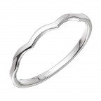 Strieborný prsteň vlnky