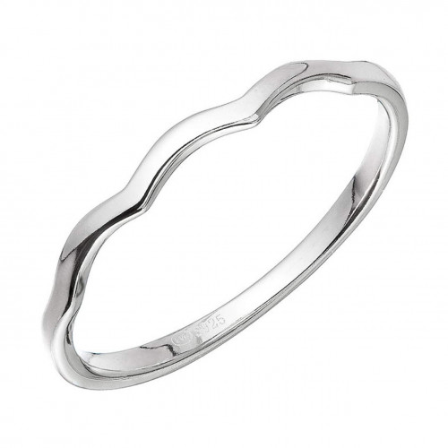 Strieborný prsteň vlnky