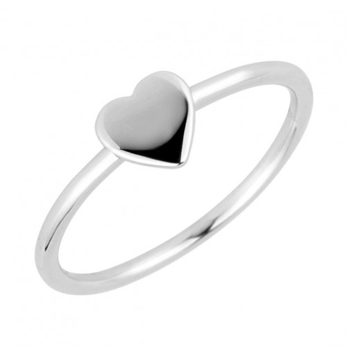 Strieborný prsteň srdiečko malé