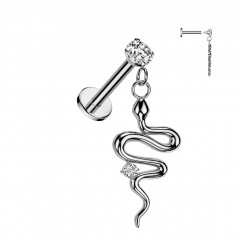Labreta - piercing do brady s hadom