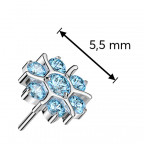 Ozdoba na PUSH IN piercingu TITAN