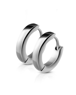 Oceľové náušnice - krúžky lesklé 2,5 mm