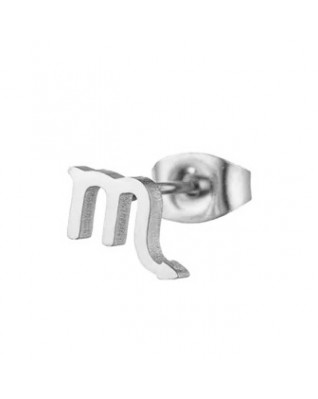 Oceľové náušnice znamenia škorpión - 1 kus