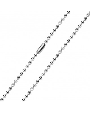 Oceľová retiazka guličková, hr. 2,4 mm