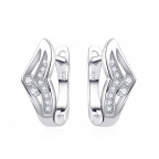 Strieborné náušnice so zirkónmi