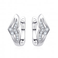 Strieborné náušnice so zirkónmi