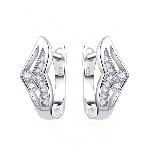 Strieborné náušnice so zirkónmi