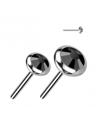 Kamiek k PUSH IN piercing do nosa TITAN, 4 mm zirkón