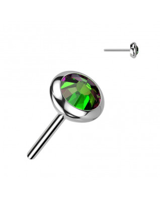 Kamiek k PUSH IN piercing do nosa TITAN, 4 mm zirkón