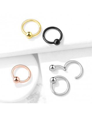 Piercing segment kruh s guličkou 1,2 x 10 mm