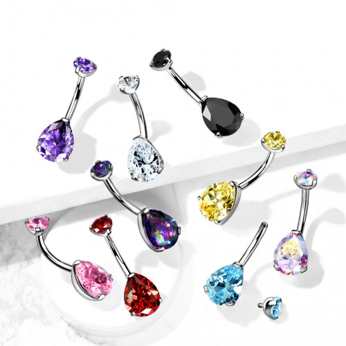 Piercing do pupku kvapka - TITAN