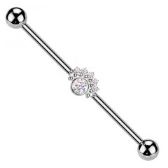 Industrial piercing so zirkónmi