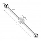 Industrial piercing so zirkónmi