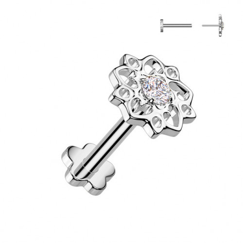 Piercing do brady - PUSH IN labreta TITAN, 1,2 x 8 mm