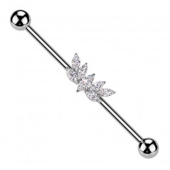 Industrial piercing so zirkónmi