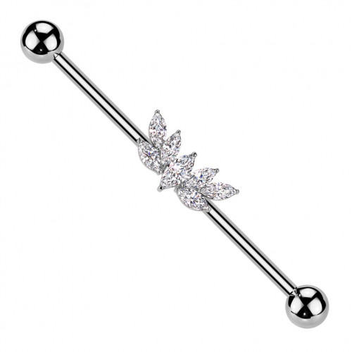Industrial piercing so zirkónmi