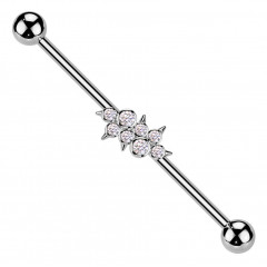 Industrial piercing so zirkónmi