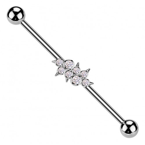 Industrial piercing so zirkónmi