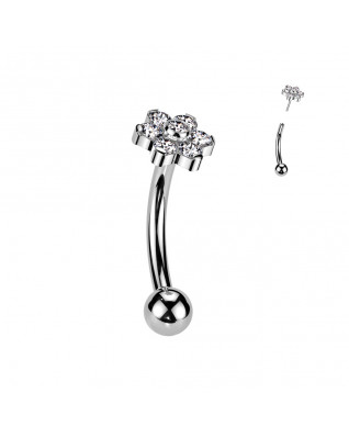 PUSH IN piercing k do obočia TITAN, 1,2 x 8 mm